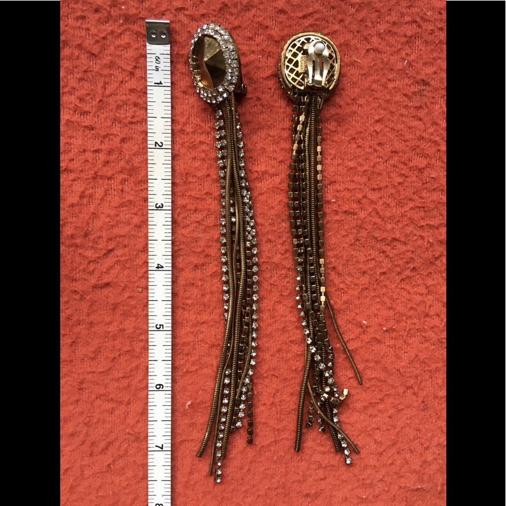 Erickson Beamon Goldtone Earrings - image 2